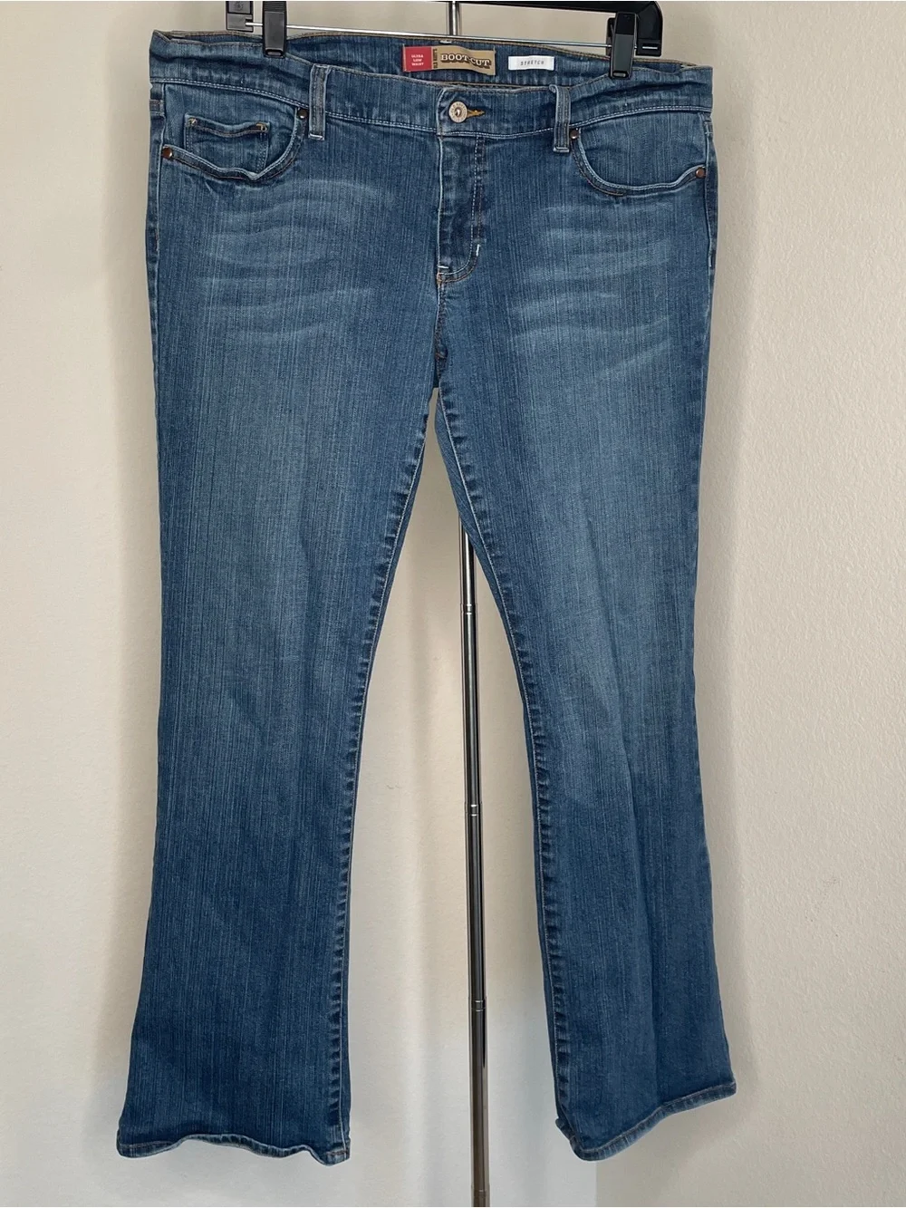 Old Navy Vintage Bootcut Low Waist Blue Stretch Jeans Western Casual Work Wear